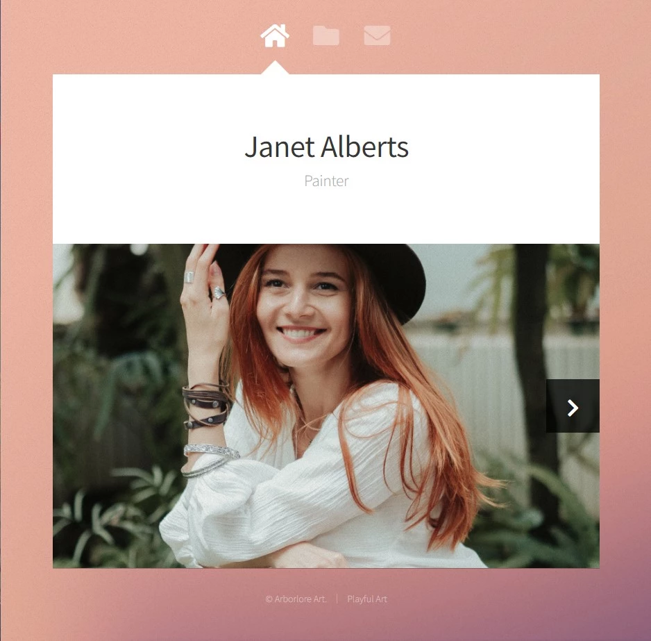 Artist's Portfolio Website